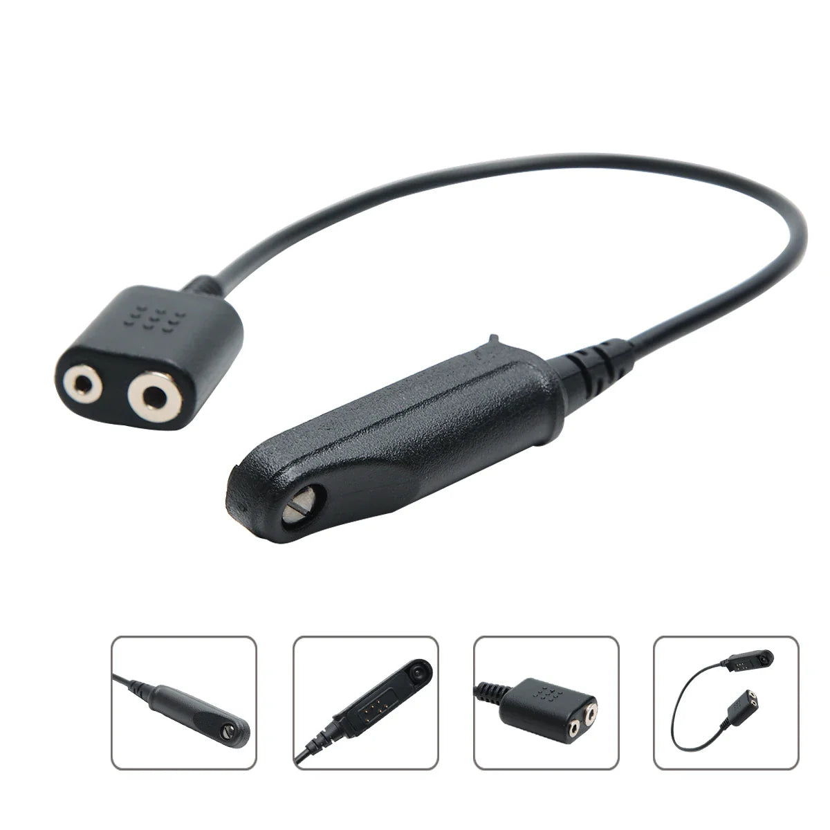 Audio Cable Adapter for Baofeng – Waterproof UV-9R Plus, UV-5R, BF-888S, UV-82, UV-S9, UV-13 Pro Walkie Talkie Headset & Speaker Mic