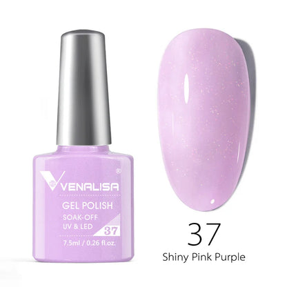VENALISA 7.5ml HEMA-Free Nail Gel Polish – VIP4 Semi-Permanent Soak-Off UV/LED Gel Varnish, Full Coverage Nail Lacquer