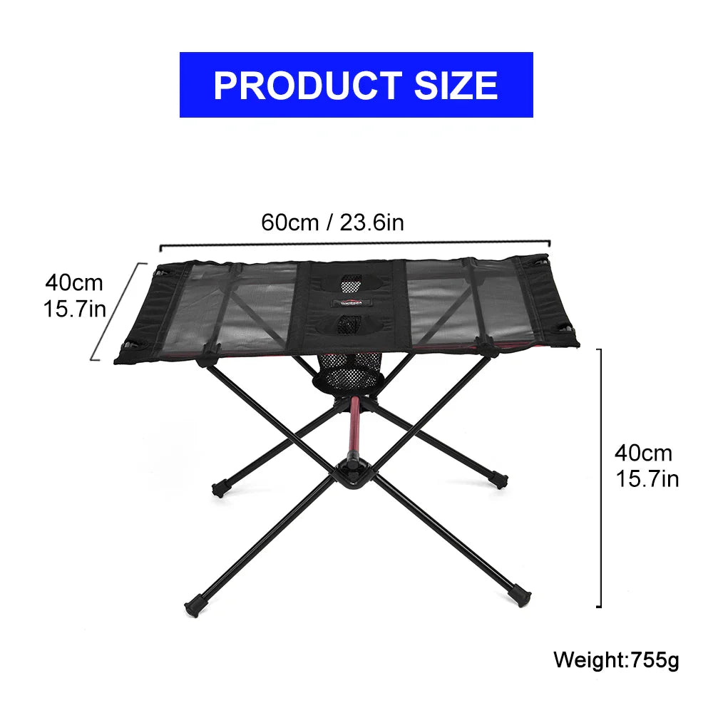 Widesea Camping Folding Table – Portable Picnic & Travel Table for Outdoor Dining, Fishing & Tourism