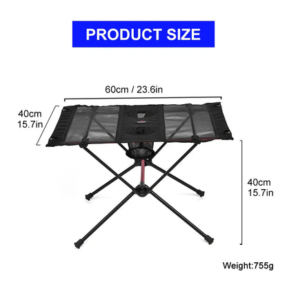 Widesea Camping Folding Table – Portable Picnic & Travel Table for Outdoor Dining, Fishing & Tourism