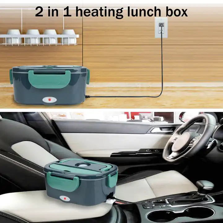 1.5L Portable Electric Stainless Steel Food Warmer Lunch Box