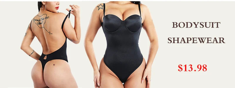 GUUDIA Ribbed Tummy Control Jumpsuit – Light Compression Daily Shaper Bodysuit with Open Crotch Shapewear Design
