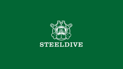 Steeldive SD1970 Men’s Automatic Dive Watch — 200M Waterproof, White Date Background, AR Coating Sapphire Glass, NH35 Black Dial Turtle Design
