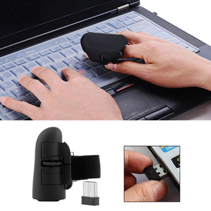 Universal 2.4GHz USB Wireless Finger Rings Optical Mini Mouse - 1600DPI for Notebook, Laptop, Tablet, Desktop PC