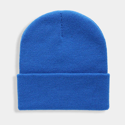 Solid Unisex Beanie – Soft Warm Wool Blend Knitted Cap for Men and Women, Autumn Winter Skullcap, Ski Hat, 24 Colors