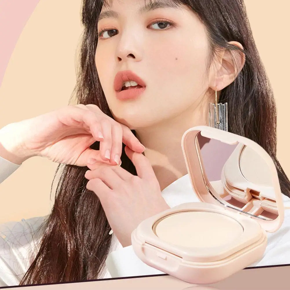 Korean Loose Powder – Full Brightening Concealer, Mineral Face Foundation, Long-Lasting Pressed Compact Makeup Powder