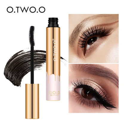 O.TWO.O 3D Fiber Thick Lengthening Mascara – Long Black Lash Eyelash Extension with Brush, Professional Eye Cosmetics