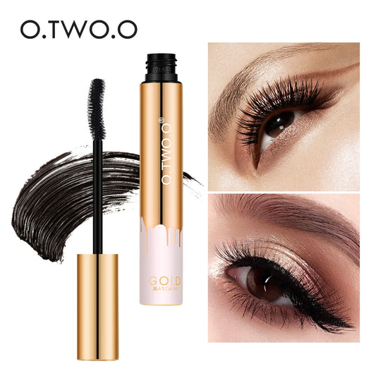 O.TWO.O 3D Fiber Thick Lengthening Mascara – Long Black Lash Eyelash Extension with Brush, Professional Eye Cosmetics