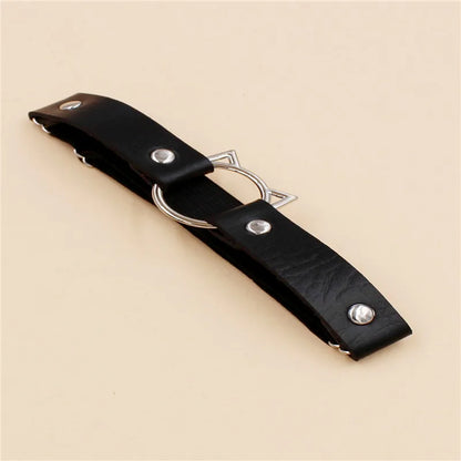 2022 Women's Sexy Elastic Harness Heart Leg Chain Garter Belt – Cosplay Spike Thigh Ring, High-Quality Elastic