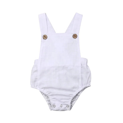 Newborn Baby Sleeveless Romper - Casual Summer One-Piece Jumpsuit for Boys & Girls