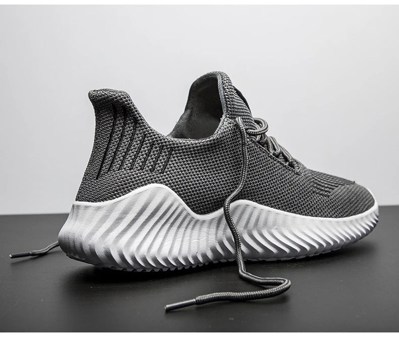Men's White Sneakers – Casual Walking & Running Shoes, Plus Size 49, Tennis Masculino