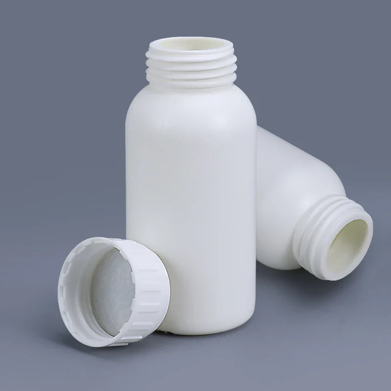 Empty Fluorinated Plastic Bottle with Tamper-Evident Cap — Leakproof Refillable Liquid Container 50ml-1000ml
