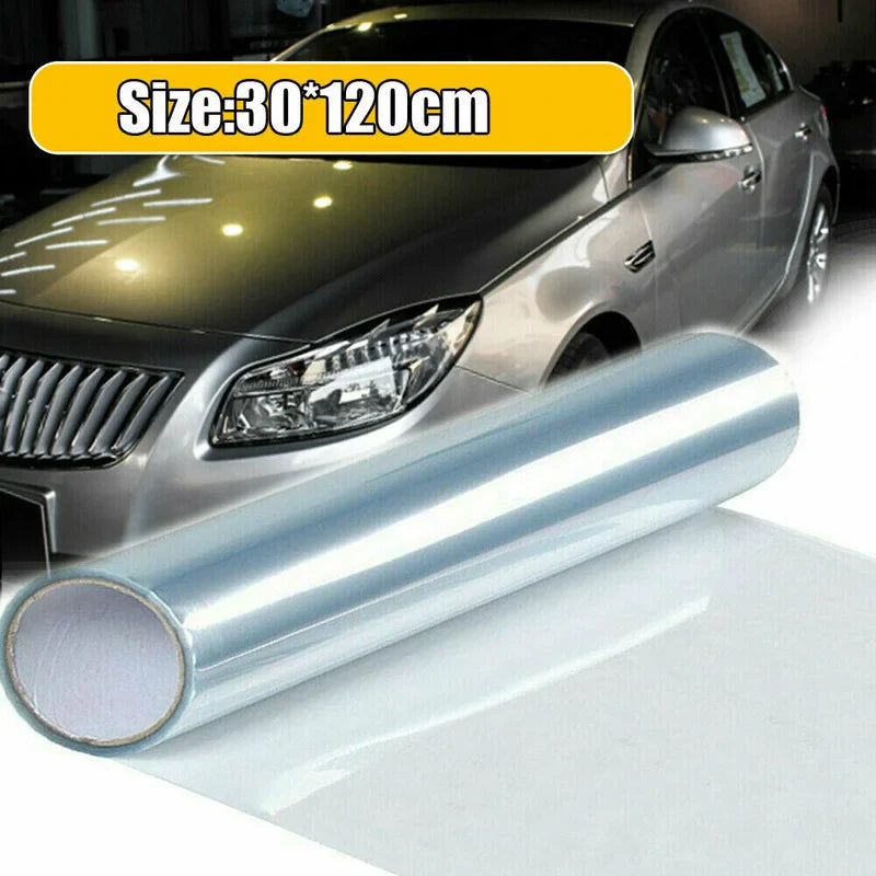 30x120cm Clear Light Covering Film - Car Tint for Headlights, Taillights, Fog Lights, and Rear Lamps, Vinyl Film Sticker Decal