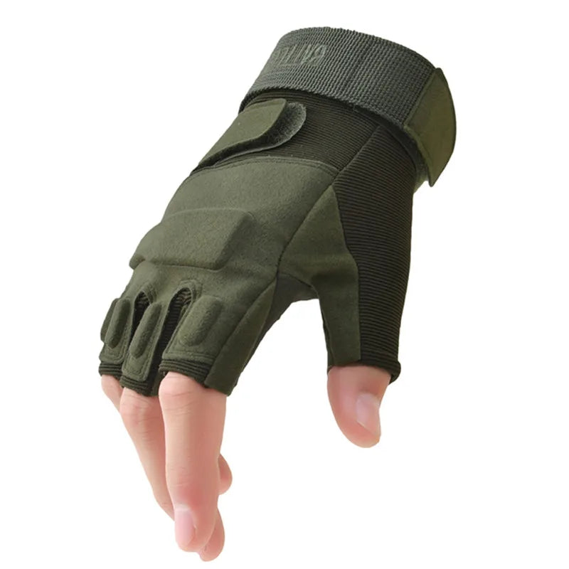 New Fingerless Tactical Gloves – Antiskid, Anti-Slip Fitness, Gym, and Cycling Gloves for Men & Women