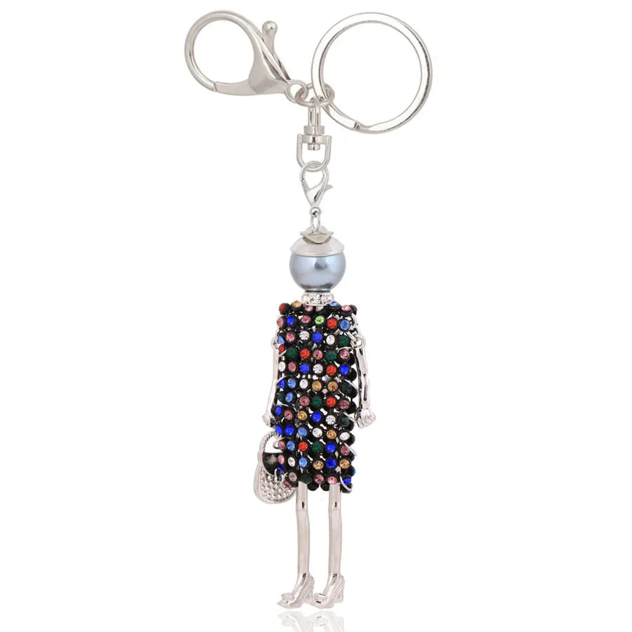 Trendy Women’s Metal Charm Keychain 2026 – Cute Statement Bag Pendant Jewelry Gift for Ladies