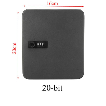 Security Car Combination Lock – Wall-Mounted Metal Storage Cabinet & Key Safe Box, Lockable Password Organizer for Home & Office