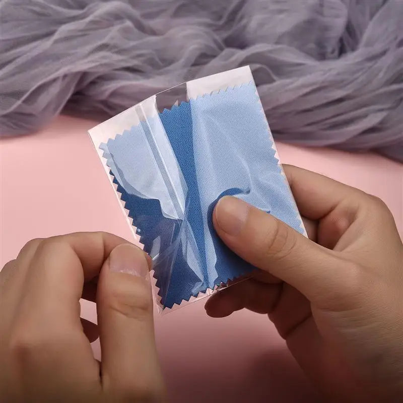 Silver Polishing Cloth – 8x8cm Reusable Jewelry Cleaning Wipes (10/50PCS) Anti-Tarnish