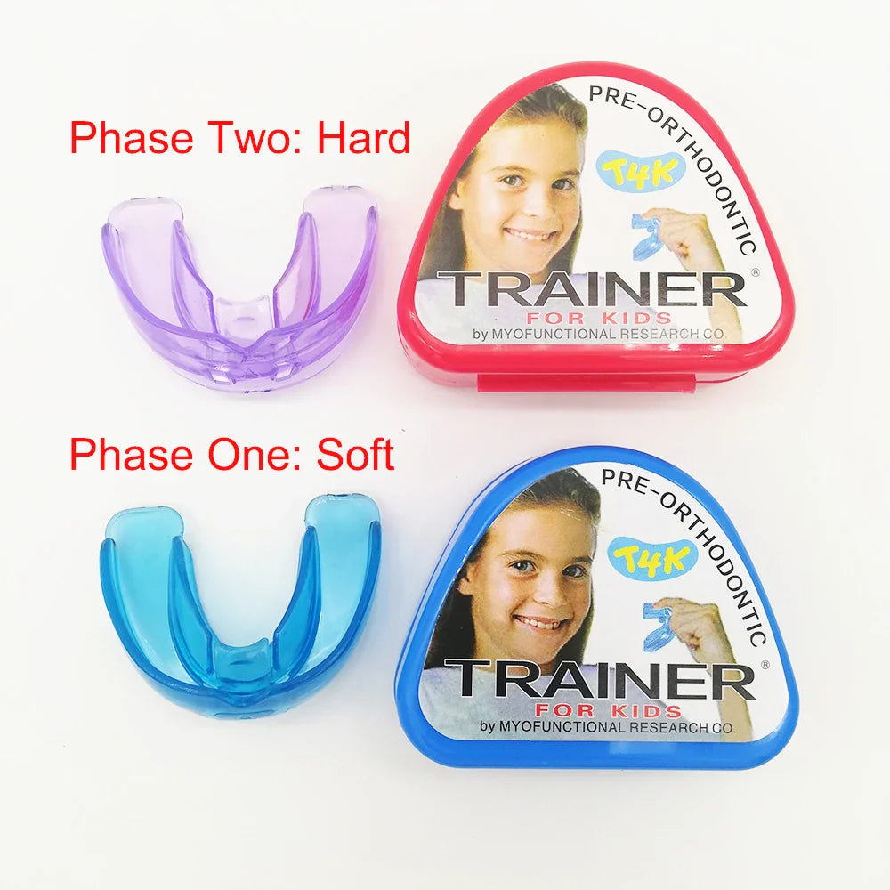 T4K Children’s Dental Tooth Trainer – Orthodontic Appliance for Kids Teeth Alignment, Soft & Hard Braces Mouthpieces