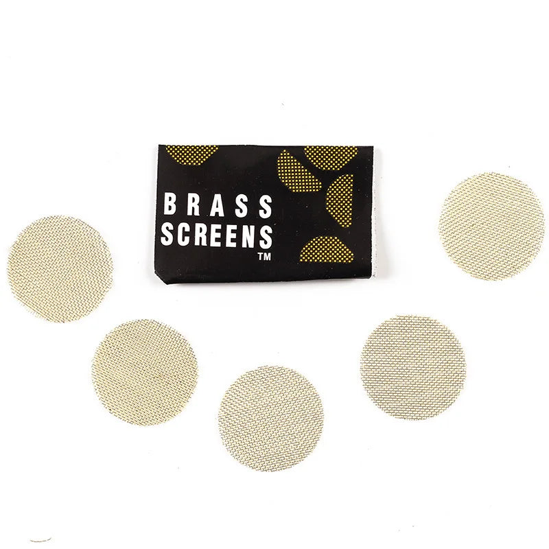 100pcs Stainless Steel Gold Hookah Screens – 20mm Thick Tobacco Water Pipe Filters, Multifunctional Smoking Accessories