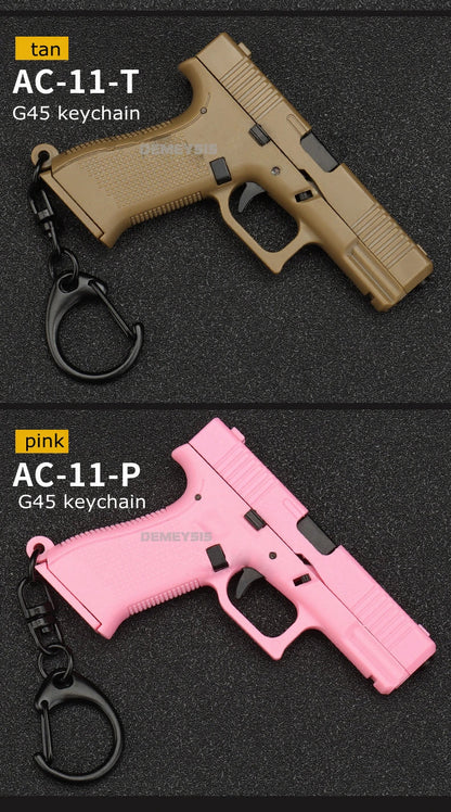 Mini G45 Pistol Keychain – Tactical Gun-Shaped Portable Keyring Toy