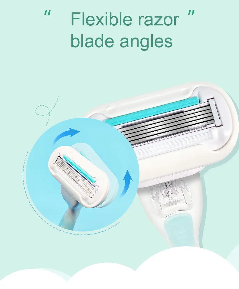 Gillette Venus Safety Razor for Women - 3/5 Blade Shaver for Face, Arms, Legs, and Hair Removal