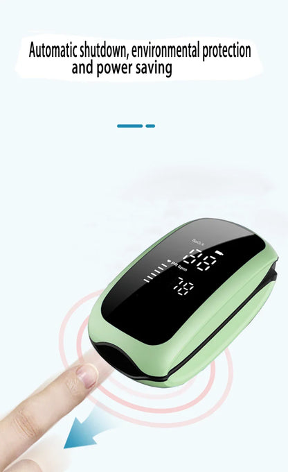 Rechargeable Finger Pulse Oximeter – SpO2 Blood Oxygen Saturation Monitor with Heart Rate and Rate Measurements, LED Display