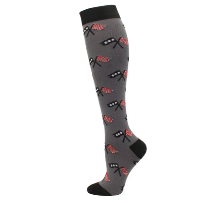 Compression Support Socks for Men & Women – Running Nursing Stockings for Edema, Varicose Veins & Blood Circulation Sports Wear