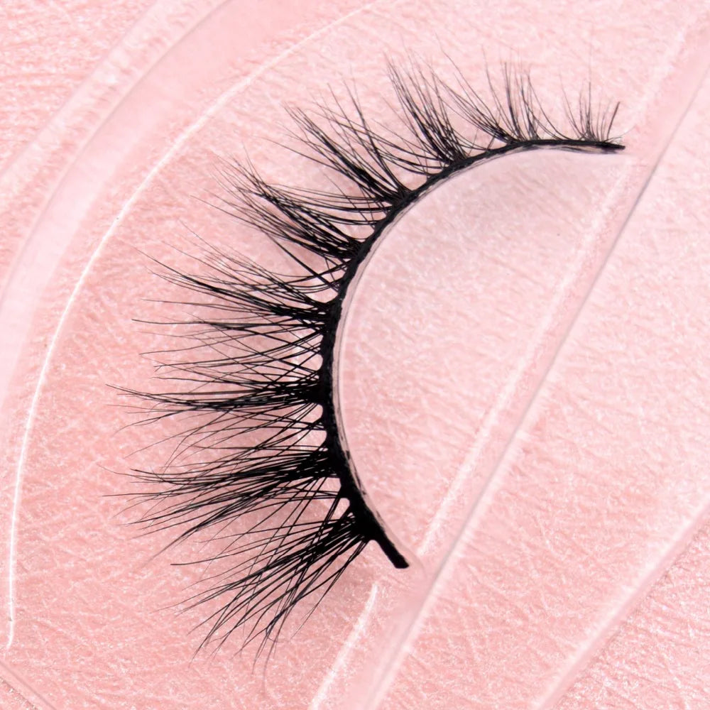Visofree 3D Mink Eyelashes – Thick Handmade Full Strip Cruelty-Free False Lashes for Makeup M56