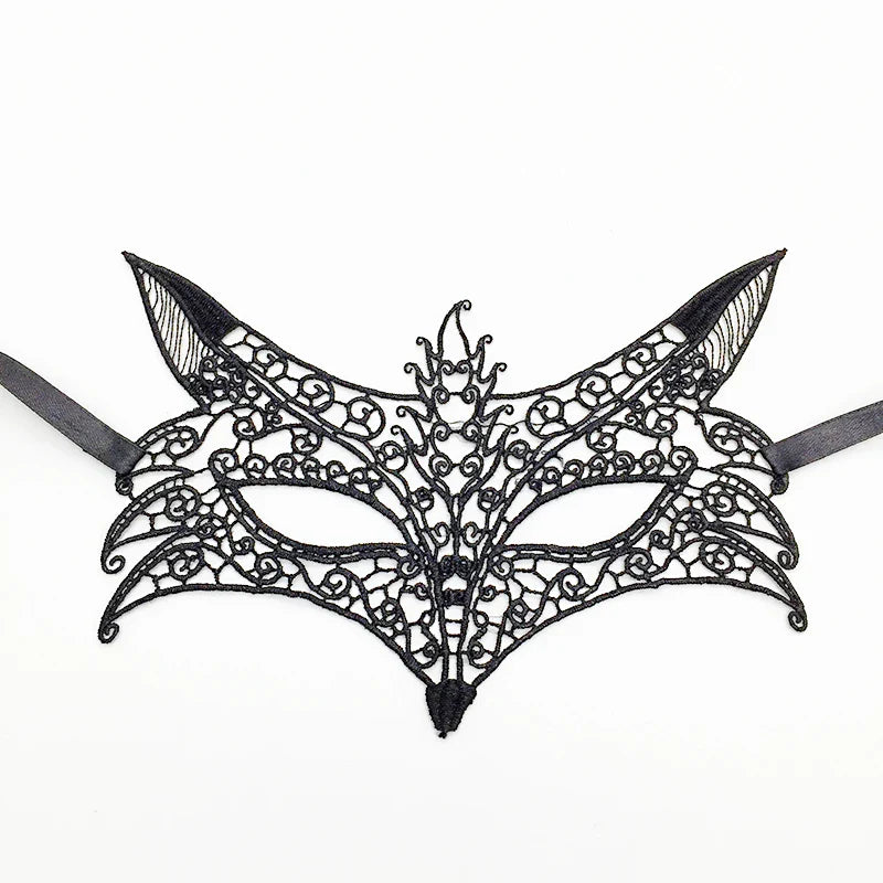 Sexy Lace Eye Mask for Women — Venetian Masquerade, Halloween & Carnival Half-Face Cosplay Party Mask
