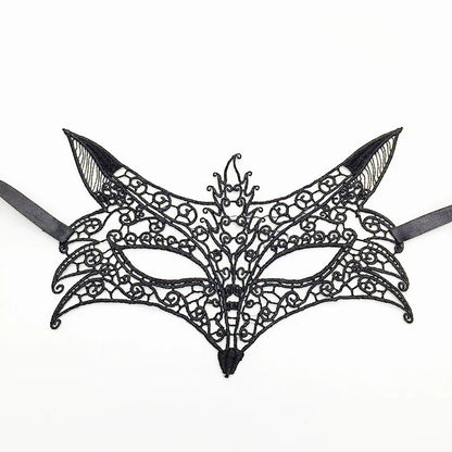 Sexy Lace Eye Mask for Women — Venetian Masquerade, Halloween & Carnival Half-Face Cosplay Party Mask