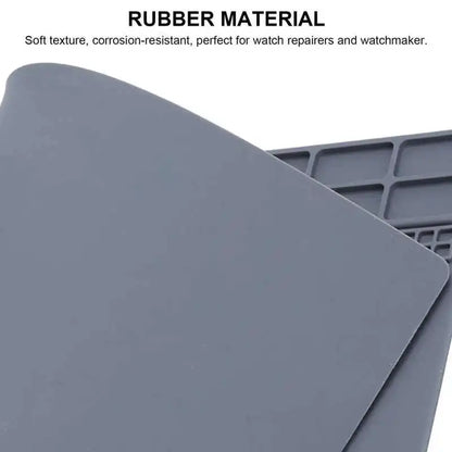 Non-Slip Rubber Watch Repair Mat – Work Pad for Watchmaker Maintenance & Watch Repair Tools