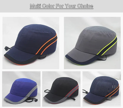 New Work Safety Bump Cap – Hard Shell Protective Baseball Hat for Head Protection