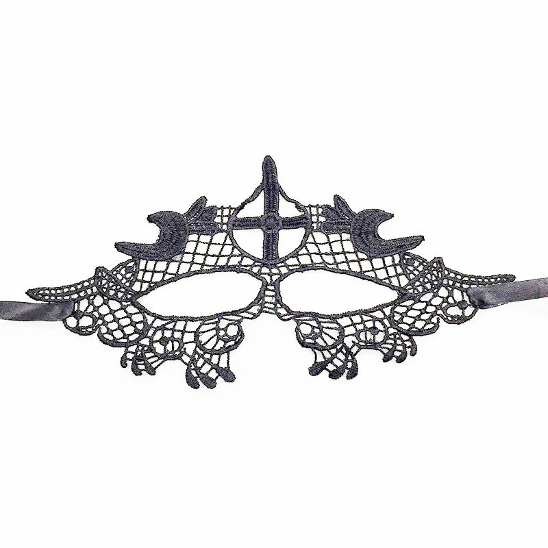 Sexy Lace Eye Mask for Women — Venetian Masquerade, Halloween & Carnival Half-Face Cosplay Party Mask
