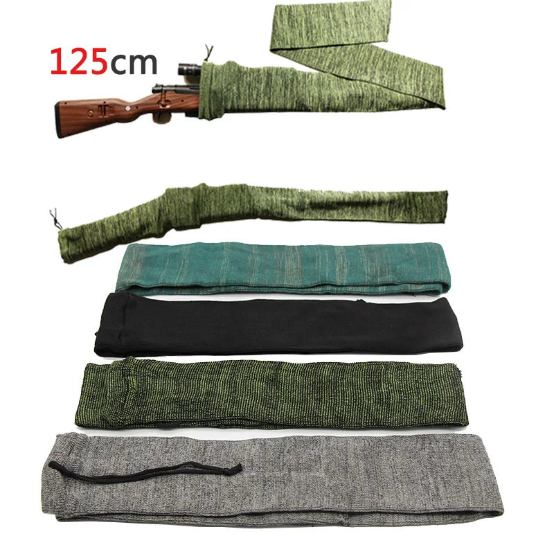 Knitted Rifle Gun Sock Cover – 140cm Dustproof Protective Storage Bag for Long Guns Outdoor Hunting & Transport Protection Case