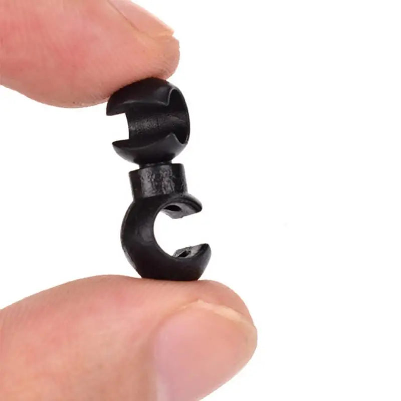 10Pcs S Buckle Bike Brake & Derailleur Cable Clips — Rotatable MTB Line Clip Rings