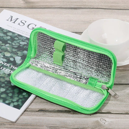 Portable Diabetic Insulin Cooling Bag — Pill Protector & Medical Ice Pack, Insulated Travel Organizer Case
