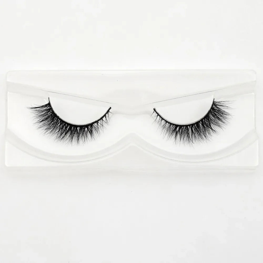 Visofree 3D Mink Eyelashes – Thick Handmade Full Strip Cruelty-Free False Lashes for Makeup M56