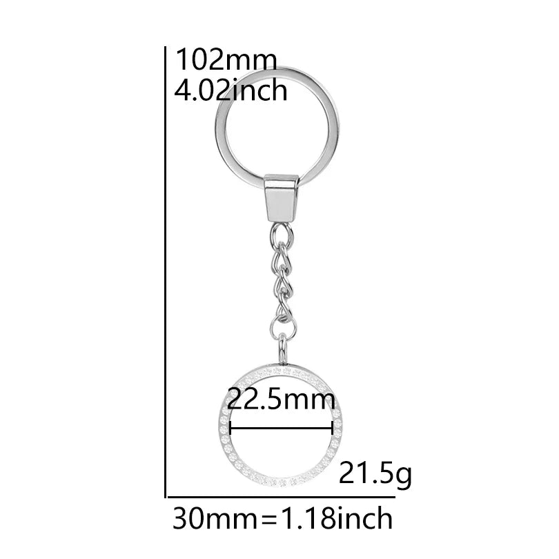 25-40mm Round Openable Reliquary Locket - Photo Memory Pendant, Cremation Ashes Keepsake, Glass Keychain & Memorial Jewelry