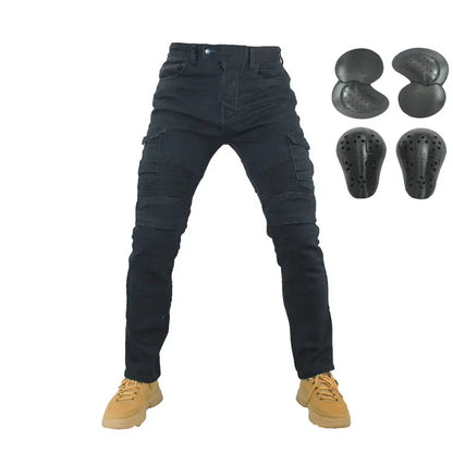 Motorcycle Jeans for Men – Featherbed Riding Trousers, Standard Version, Summer Car Ride Pants