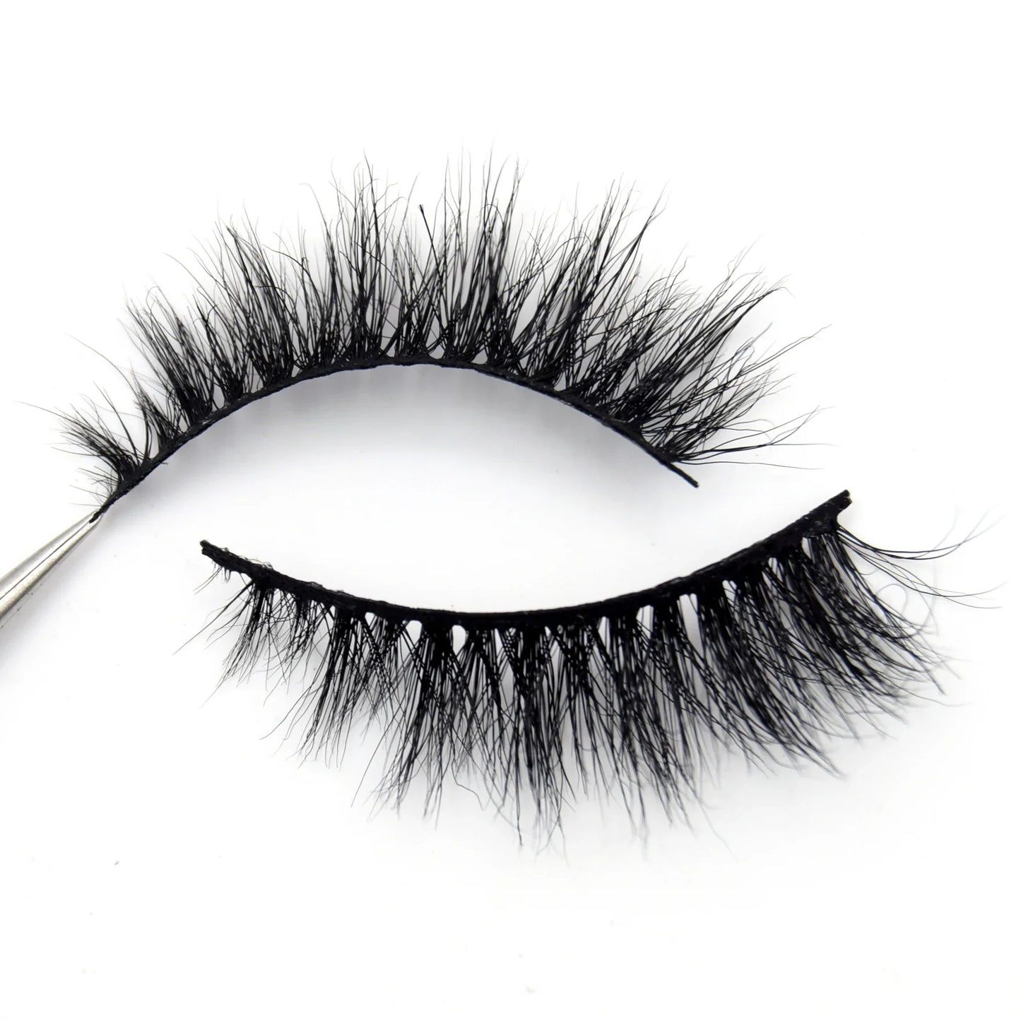 Visofree 13mm 3D Mink Eyelashes – Natural Long Handmade Cruelty-Free False Lashes for Makeup G04