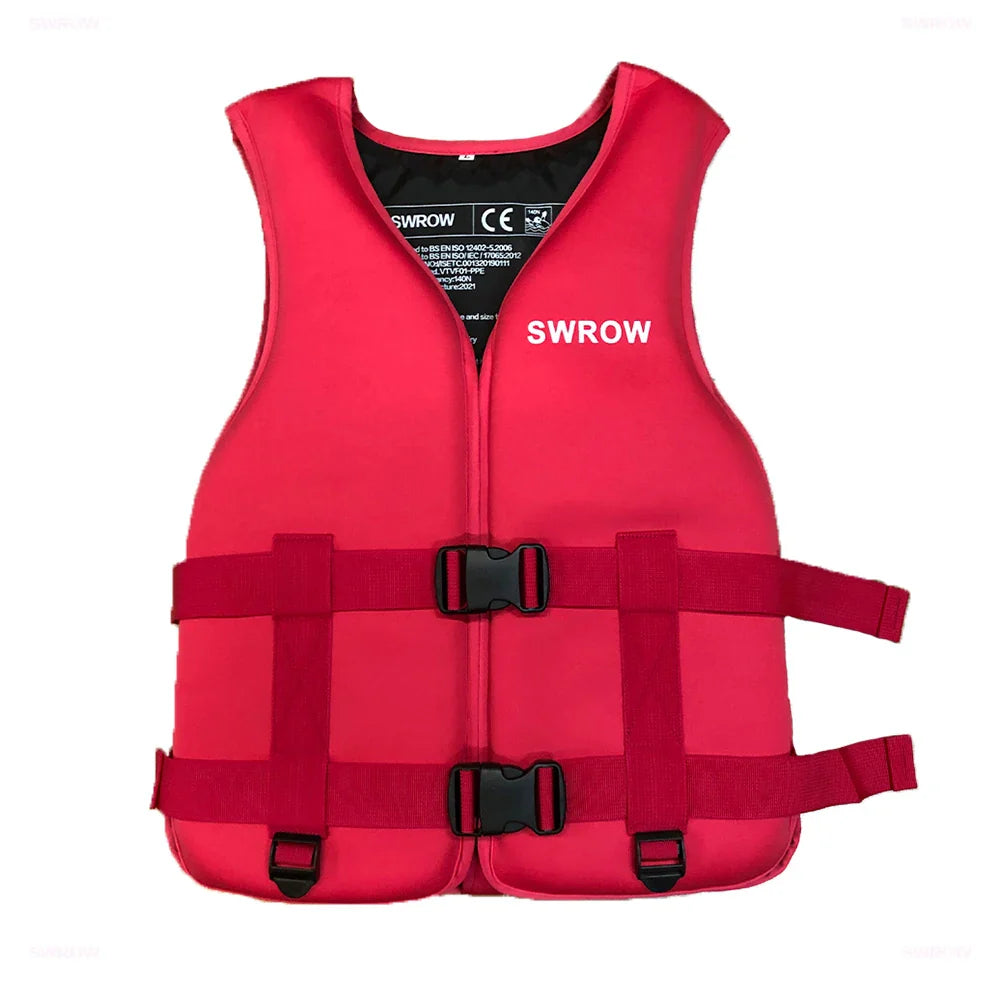 Neoprene Life Jacket for Adults & Children – Buoyancy Vest for Swimming, Boating, Skiing, and Water Sports