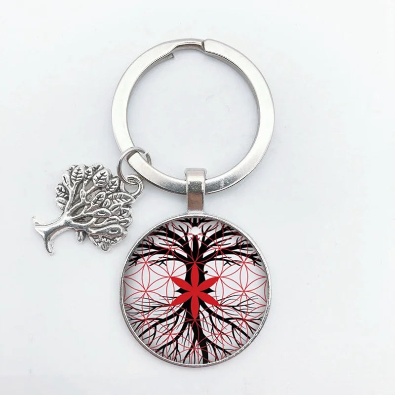 Tree of Life Keychain – Vintage Handmade Fashion Key Ring Jewelry Gift for Men & Women Party & Everyday Use Accessories