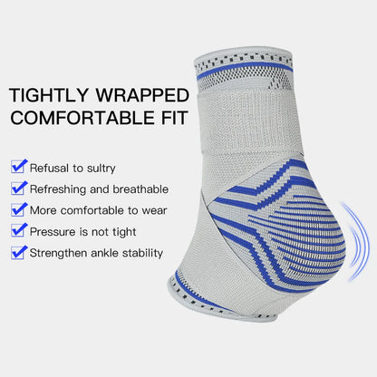 1/2 Pcs Breathable Ankle Support Compression Sleeve — Injury Recovery Joint Pain Sports Socks