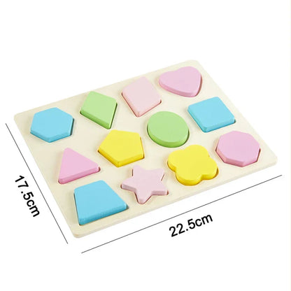 Hot Kids Montessori Wooden Toys – Macaron Blocks Learning Set, Baby Music Rattles & Colorful Educational Blocks