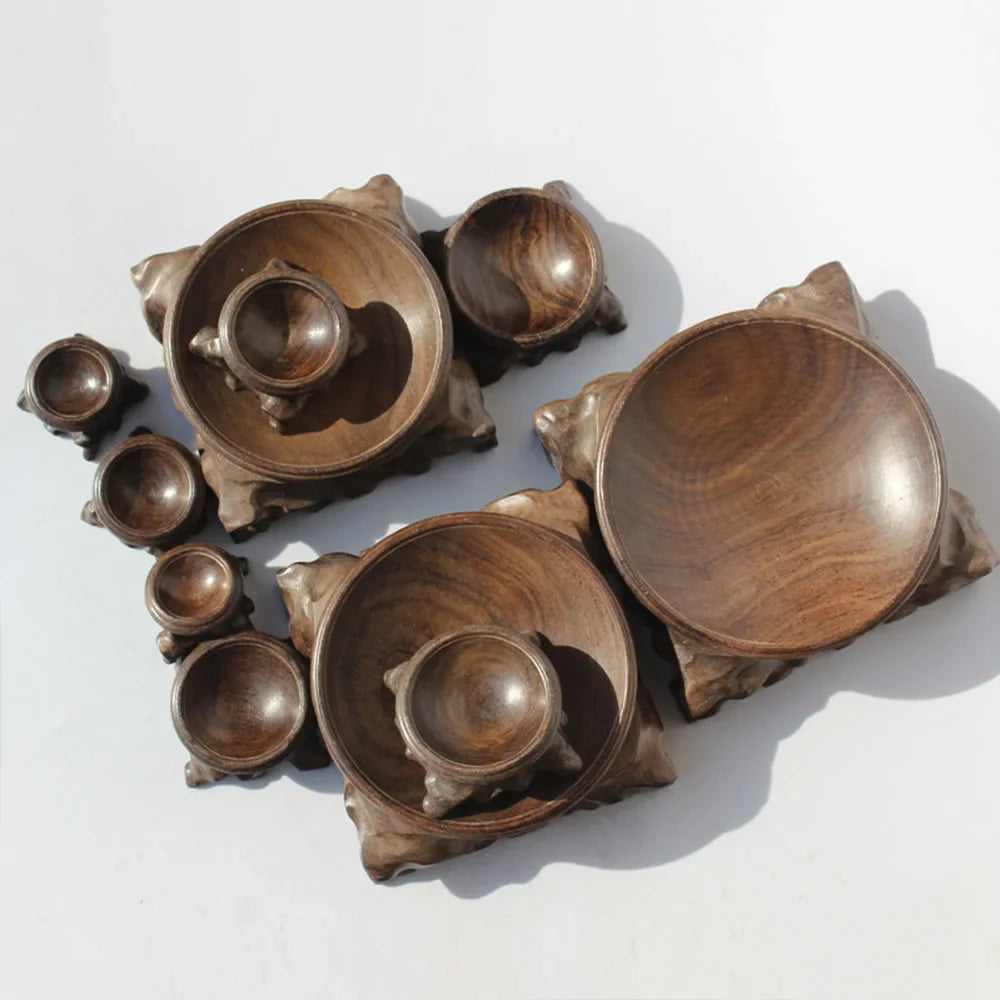 Acid Branch Wood Display Stand – Base for Crystal Ball, Sphere & Globe Stone Home Decoration