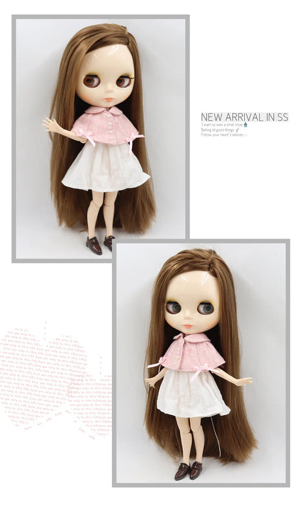 ICY DBS Blythe Doll 1/6 BJD Jointed Body — 30cm White Skin Anime Doll with Shiny & Matte Face, Special Price Gift Toy