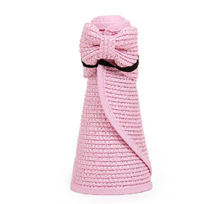 Women’s Summer Visor Hat – Foldable Wide-Brim Straw Cap, Stylish UV-Resistant Sun Hat for Beach & Hiking