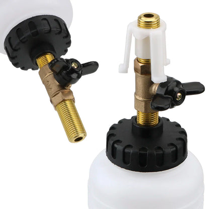 1L/0.75L Car Brake Bleeder Hydraulic Pump Kit - Oil Change & Purge Tank with Tubes, Repair Tool for Truck & Motorcycle Accessories