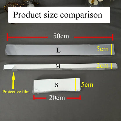 20pcs Simple Lines Acrylic 3D Wall Stickers - DIY Home Decor for Living and Dining Room, Mirror Strips, Ceiling, Waist Line, Background Art