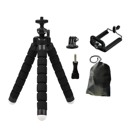 Flexible Mini Octopus Tripod for GoPro Hero 12/11/10/9/8/7 Black MAX & Action Cameras Accessories
